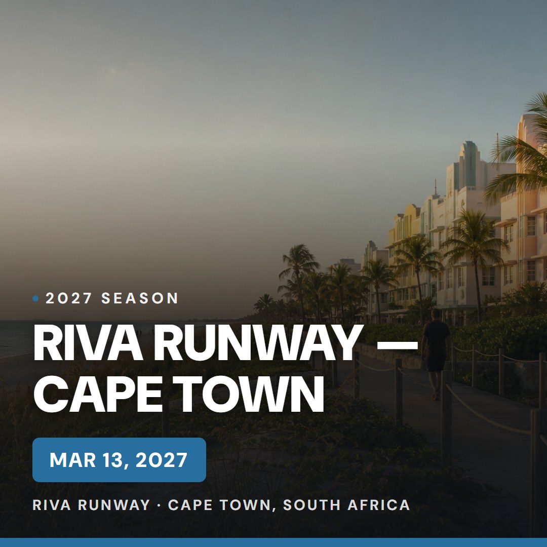 RIVA Runway — Cape Town — Mar 13, 2027